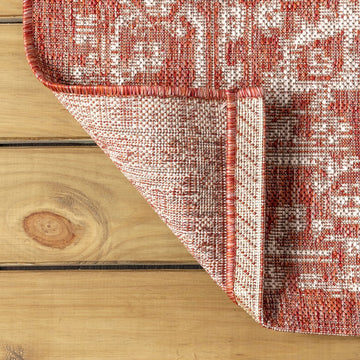 Malta Bohemian Medallion Textured Weave Indoor/outdoor Area Rug